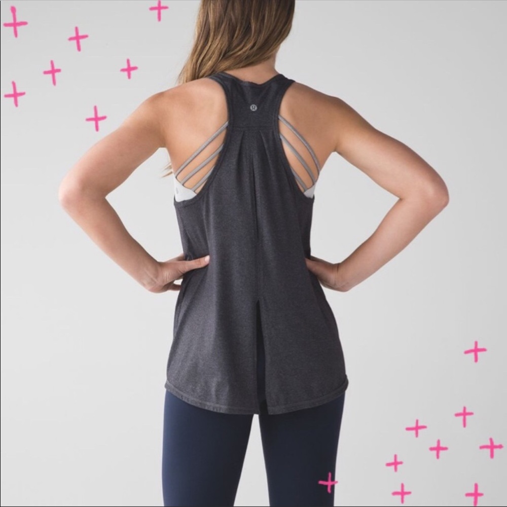 Lululemon Salute The Sun Tank top in dark gray